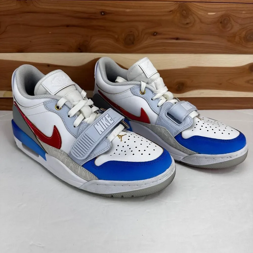 Air Jordan Legacy 312 FN8902-161 Low White/University Red-White Men's size 9 US
